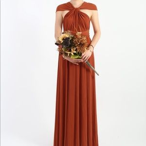 Infinity dress - rust burnt orange worn only once